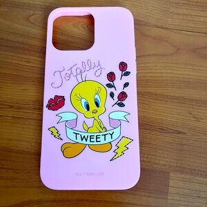 Tweety pink Apple iPhone 14 Pro Max phone case